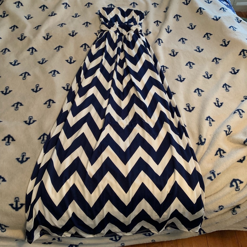 Long printed maxi dress size XS